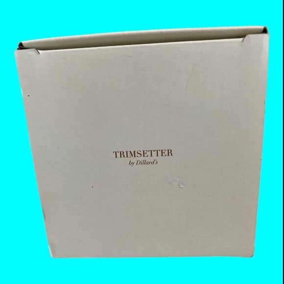 Dillard's Trimsetter Christmas Tree Ornament Glass Silver, Gold, Brown 3.5" - Picture 8 of 10